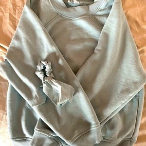 Alo Crewneck and Scrunchy: Worn only one season